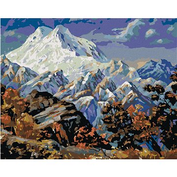

Diamondi - POHLED NA HORU ELBRUS, 40x50 cm, bez rámu a bez vypnutí plátna