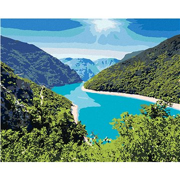

Diamondi - KAŇON PIVA S FANTASTICKOU NÁDRŽÍ, 40x50 cm, bez rámu a bez vypnutí plátna