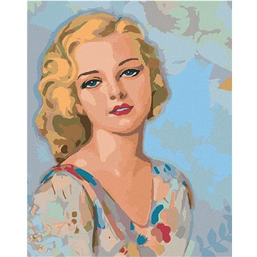 

Diamondi - VINTAGE ŽENA, 40x50 cm, vypnuté plátno na rám
