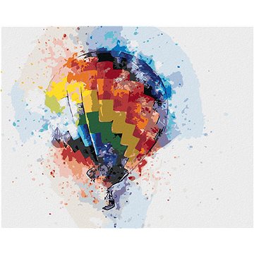 

Diamondi - BAREVNÝ HORKOVZDUŠNÝ BALON, 40x50 cm, vypnuté plátno na rám