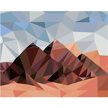 

Diamondi - PYRAMIDY EGYPT MOZAIKA, 40x50 cm, bez rámu a bez vypnutí plátna