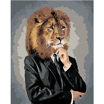 

Diamondi - LEV V OBLEČENÍ, 40x50 cm, bez rámu a bez vypnutí plátna