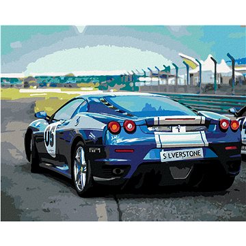 

Diamondi - SPORTOVNÍ MODRÉ AUTO FERRARI, 40x50 cm, bez rámu a bez vypnutí plátna