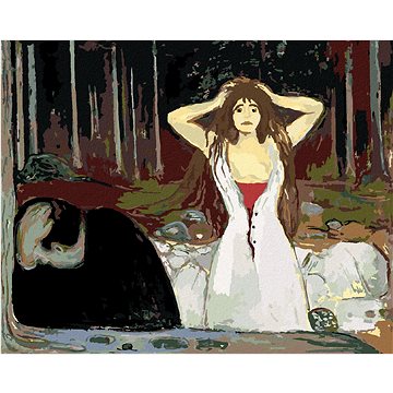 

Diamondi - ASHES (EDVARD MUNCH), 40x50 cm, bez rámu a bez vypnutí plátna