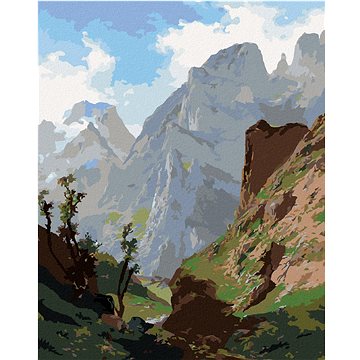 

Diamondi - VRCHOLY EVROPY (CARLOS DE HAES), 40x50 cm, bez rámu a bez vypnutí plátna