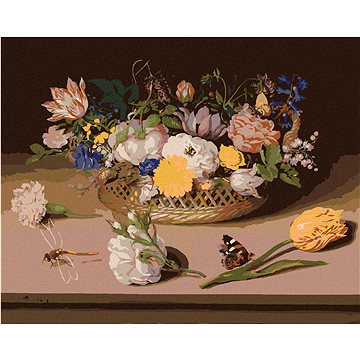 

Diamondi - ZÁTIŠÍ KVĚTIN (AMBROSIUS BOSSCHAERT), 40x50 cm, vypnuté plátno na rám