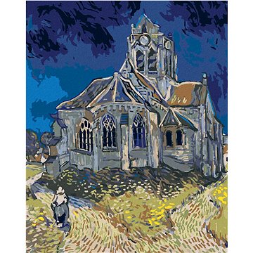 

Diamondi - KOSTEL V AUVERS (VINCENT VAN GOGH), 40x50 cm, vypnuté plátno na rám