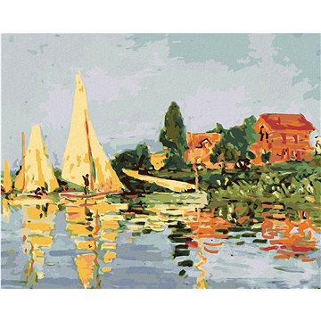 

Diamondi - REGATA V ARGENTEUIL (CLAUDE MONET), 40x50 cm, vypnuté plátno na rám