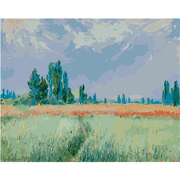 

Diamondi - PŠENIČNÉ POLE (CLAUDE MONET), 40x50 cm, vypnuté plátno na rám