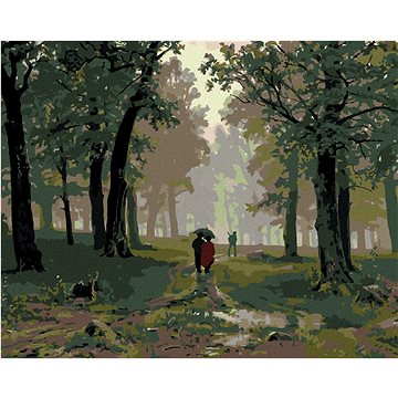 

Diamondi - DÉŠŤ V DUBOVÉM LESE (IVAN SHISHKIN), 40x50 cm, vypnuté plátno na rám