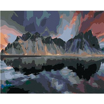 

Diamondi - HORA VESTRAHORN NA ISLANDU, 40x50 cm, vypnuté plátno na rám