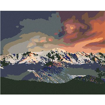 

Diamondi - ZASNĚŽENÉ POHOŘÍ A BOROVICOVÝ LES, 40x50 cm, bez rámu a bez vypnutí plátna