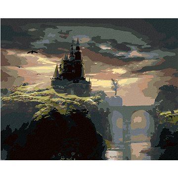 

Diamondi - HRAD NA KOPCI, 40x50 cm, bez rámu a bez vypnutí plátna