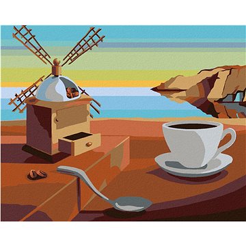 

Diamondi - SURREALISTICKÁ KÁVA - INSPIRACE S. DALÍ, 40x50 cm, bez rámu a bez vypnutí plátna