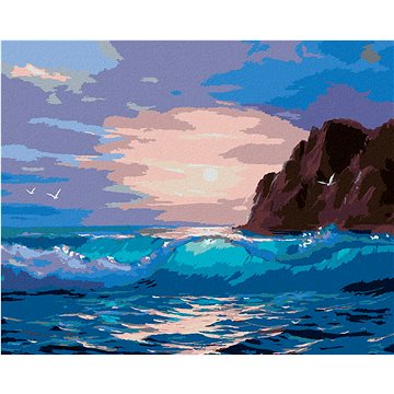 

Diamondi - RÁNO U MOŘE, 40x50 cm, vypnuté plátno na rám