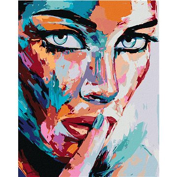 

Diamondi - PORTRÉT BAREVNÁ ŽENA, 40x50 cm, vypnuté plátno na rám