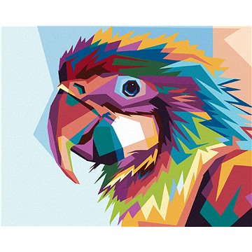 

Diamondi - PORTRÉT BAREVNÝ PAPOUŠEK, 40x50 cm, bez rámu a bez vypnutí plátna