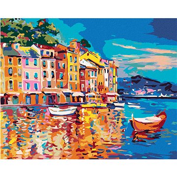 

Diamondi - LODĚ NA MOŘI U PŘÍSTAVU, 40x50 cm, bez rámu a bez vypnutí plátna