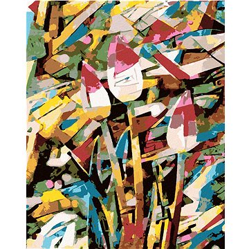 

Diamondi - ABSTRAKTNÍ TULIPÁNY, 40x50 cm, vypnuté plátno na rám