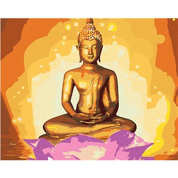 

Diamondi - BUDDHA V LOTOSU II, 40x50 cm, vypnuté plátno na rám