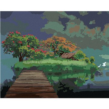 

Diamondi - MOST DO ŘÍŠE SNŮ, 40x50 cm, bez rámu a bez vypnutí plátna