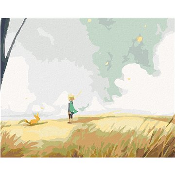 

Diamondi - MALÝ PRINC NA PLÁNI, 40x50 cm, vypnuté plátno na rám