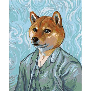 

Diamondi - VINCENT VAN GOGH S PSÍ HLAVOU, 40x50 cm, vypnuté plátno na rám