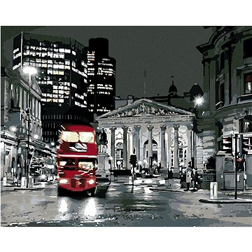 

Diamondi - LONDÝNSKÝ BUS, 40x50 cm, bez rámu a bez vypnutí plátna