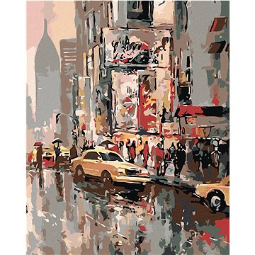 

Diamondi - AMERICKÉ TAXI, 40x50 cm, bez rámu a bez vypnutí plátna