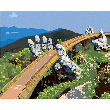 

Diamondi - ZLATÝ MOST VE VIETNAMU, 40x50 cm, vypnuté plátno na rám