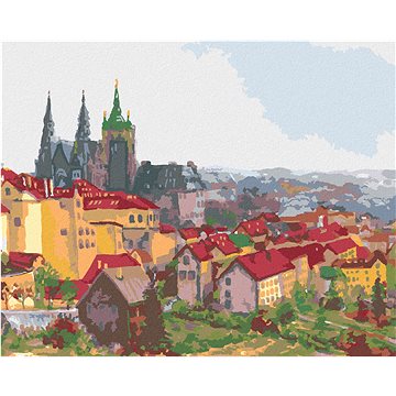 

Diamondi - PRAŽSKÝ HRAD, 40x50 cm, bez rámu a bez vypnutí plátna