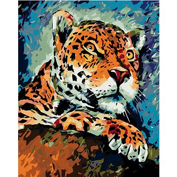 

Diamondi - Diamantové malování - ČÍHAJÍCÍ GEPARD, 40x50 cm, Vypnuté plátno na rám