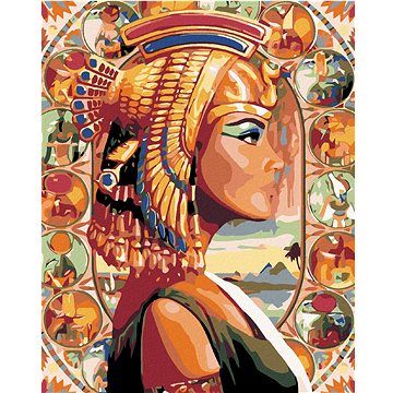 

Diamondi - KRÁLOVNA EGYPTA, 40x50 cm, vypnuté plátno na rám