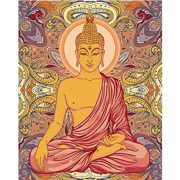 

Diamondi - BUDDHA A ORNAMENTY, 40x50 cm, vypnuté plátno na rám