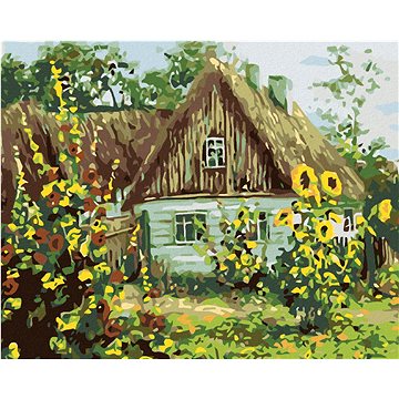 

Diamondi - CHALUPA SE ŠINDELOVOU STŘECHOU, 40x50 cm, bez rámu a bez vypnutí plátna