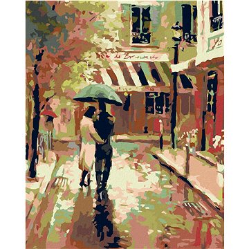 

Diamondi - PROCHÁZKA V DEŠTI, 40x50 cm, bez rámu a bez vypnutí plátna