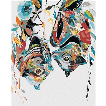 

Diamondi - KVĚTINOVÍ NETOPÝŘI, 40x50 cm, bez rámu a bez vypnutí plátna