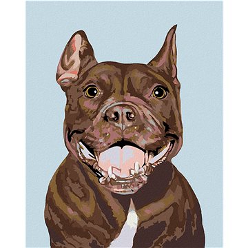 

Diamondi - PITBULL, 40x50 cm, bez rámu a bez vypnutí plátna