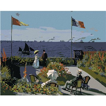 

Diamondi - ZAHRADA V SAINTE-ADRESSE (CLAUDE MONET), 40x50 cm, vypnuté plátno na rám