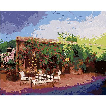 

Diamondi - ZAHRÁDKA V TOSKÁNSKU, 40x50 cm, bez rámu a bez vypnutí plátna