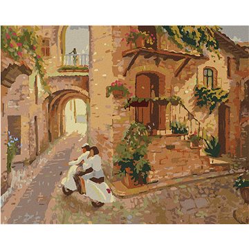 

Diamondi - PROJÍŽĎKA PO ITÁLII, 40x50 cm, vypnuté plátno na rám