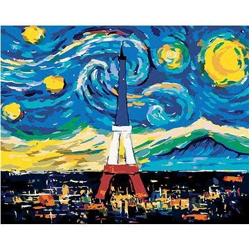 

Diamondi - EIFFELOVA VĚŽ PODLE VINCENTA VAN GOGHA, 40x50 cm, bez rámu a bez vypnutí plátna