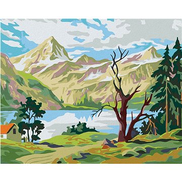 

Diamondi - BYDLENÍ POD HORAMI, 40x50 cm, vypnuté plátno na rám