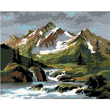 

Diamondi - TEKOUCÍ POTOK POD HOROU, 40x50 cm, bez rámu a bez vypnutí plátna