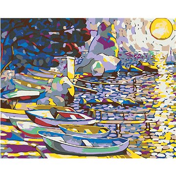 

Diamondi - PRAMICE U VODY, 40x50 cm, vypnuté plátno na rám