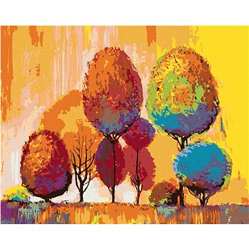 

Diamondi - BAREVNÉ PODZIMNÍ STROMY, 40x50 cm, bez rámu a bez vypnutí plátna