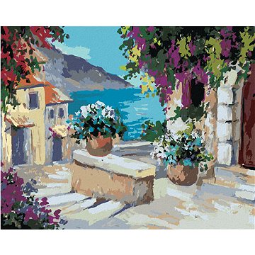 

Diamondi - PO SCHODECH K MOŘI, 40x50 cm, vypnuté plátno na rám