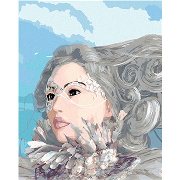 

Diamondi - FANTASY ŽENA V ŠEDÉ, 40x50 cm, bez rámu a bez vypnutí plátna