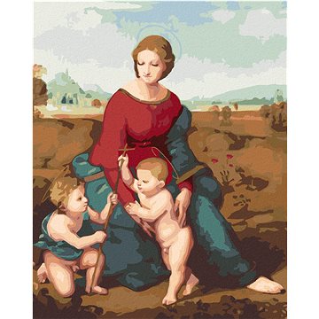

Diamondi - MADONA V ZELENI (RAFFAELLO SANTI), 40x50 cm, bez rámu a bez vypnutí plátna