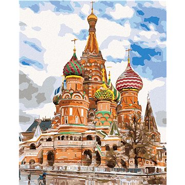

Diamondi - SAINT BASIL'S CATHEDRAL V MOSKVĚ, 40x50 cm, vypnuté plátno na rám